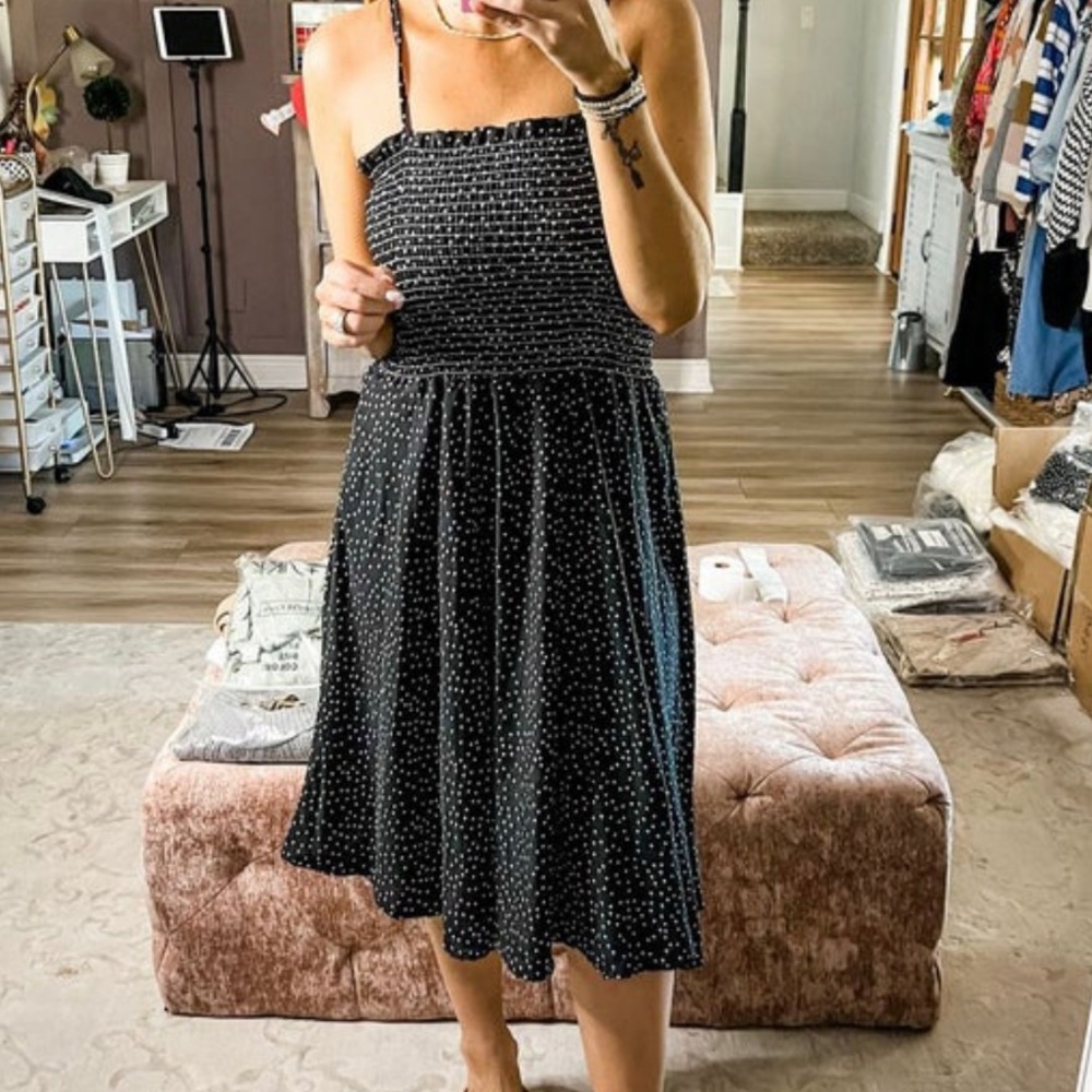 Black and White polka dot dress